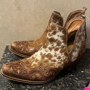 Myra Bag Brown and Tan Heeled Boots